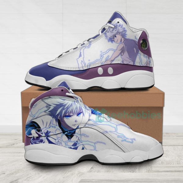 killua zoldyck custom hunter anime air jordan 13 shoes 1 22yn5 600x600px Killua Zoldyck Custom Hunter Anime Air Jordan 13 Shoes