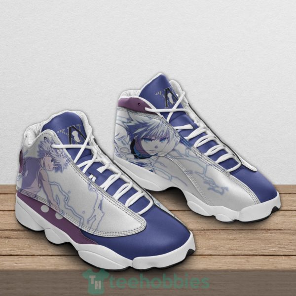 killua zoldyck custom hunter anime air jordan 13 shoes 2 Tr28j 600x600px Killua Zoldyck Custom Hunter Anime Air Jordan 13 Shoes