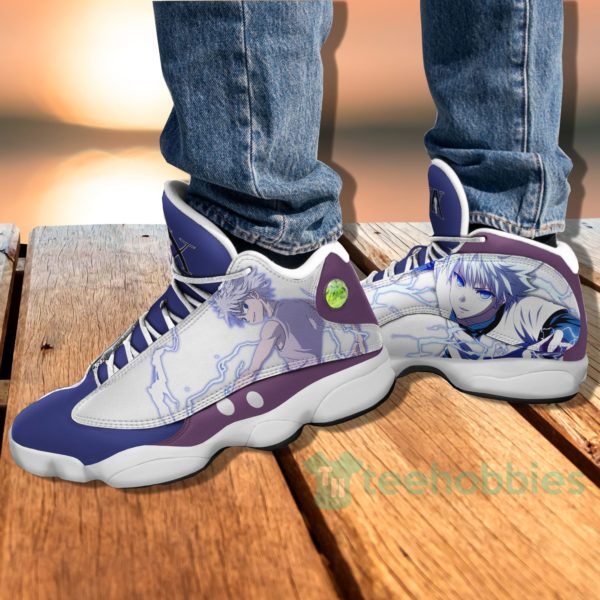 killua zoldyck custom hunter anime air jordan 13 shoes 4 XgEtQ 600x600px Killua Zoldyck Custom Hunter Anime Air Jordan 13 Shoes
