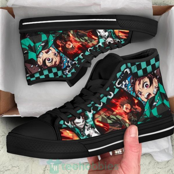 kimetsu no yaiba sneakers tanjro high top shoes mn19 2 MLPT1 600x600px Kimetsu No Yaiba Sneakers Tanjro High Top Shoes MN19