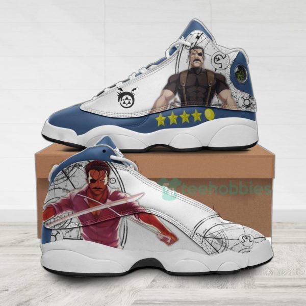 king bradley custom anime fullmetal alchemist air jordan 13 shoes 1 BxWZC 600x600px King Bradley Custom Anime Fullmetal Alchemist Air Jordan 13 Shoes