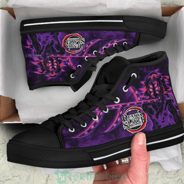 kokushibou kimetsu no yaiba high top shoes anime fan 2 Nrtnd 600x600px Kokushibou Kimetsu No Yaiba High Top Shoes Anime Fan