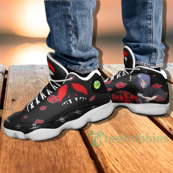 konan akatsuki custom nrt anime air jordan 13 shoes 4 pC758 600x600px Konan Akatsuki Custom Nrt Anime Air Jordan 13 Shoes