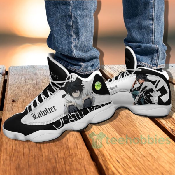 l lawliet custom death note anime air jordan 13 shoes 4 LDTaH 600x600px L Lawliet Custom Death Note Anime Air Jordan 13 Shoes