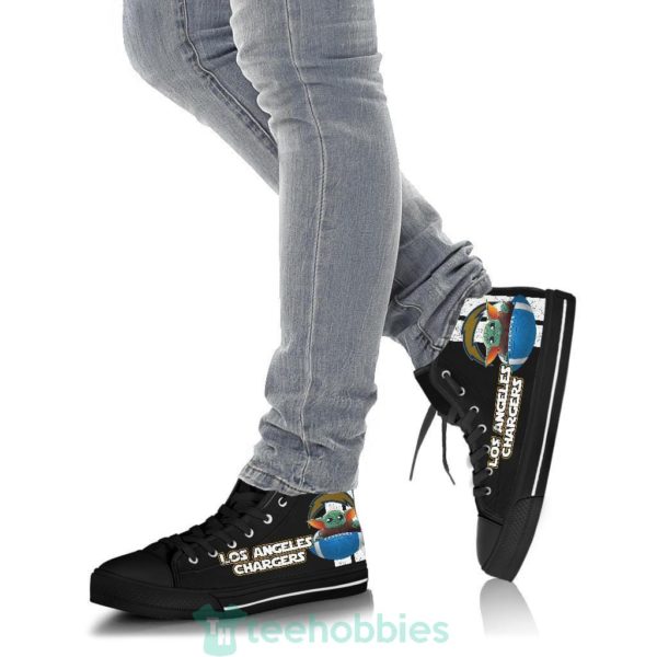 la chargers baby yoda high top shoes 5 GydMC 600x600px LA Chargers Baby Yoda High Top Shoes