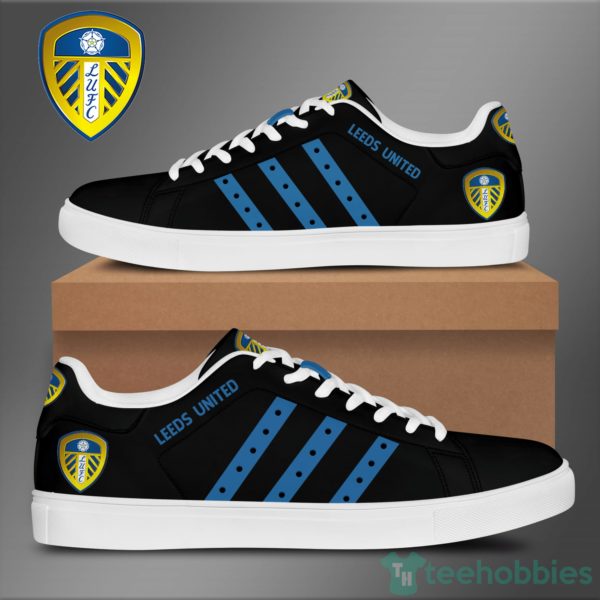 leeds united f.c black low top skate shoes 1 5NeNh 600x600px Leeds United F.C Black Low Top Skate Shoes