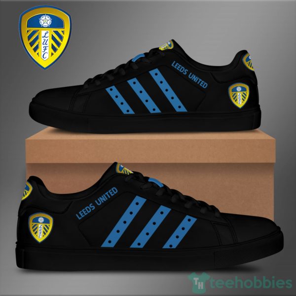 leeds united f.c black low top skate shoes 2 FD1UH 600x600px Leeds United F.C Black Low Top Skate Shoes