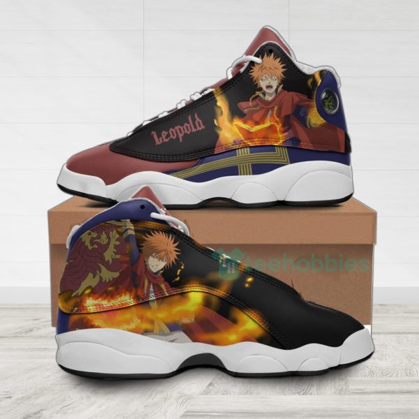 leopold vermillion custom black clover anime air jordan 13 shoes 1 Y9SGK 600x600px Leopold Vermillion Custom Black Clover Anime Air Jordan 13 Shoes
