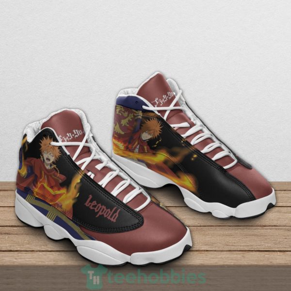 leopold vermillion custom black clover anime air jordan 13 shoes 2 bCpe6 600x600px Leopold Vermillion Custom Black Clover Anime Air Jordan 13 Shoes