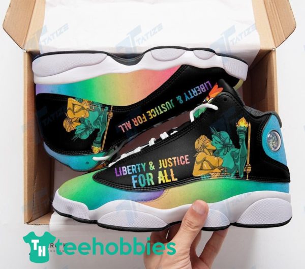 lgbt liberty and justice for all air jordan 13 sneaker shoes 2 v4qqE 600x529px Lgbt Liberty And Justice For All Air Jordan 13 Sneaker Shoes