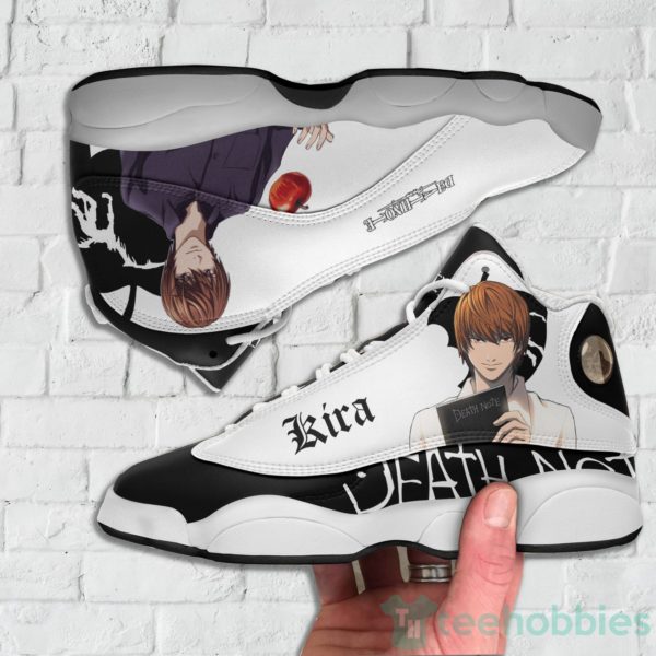 light yagami custom death note anime air jordan 13 shoes 3 XosyM 600x600px Light Yagami Custom Death Note Anime Air Jordan 13 Shoes