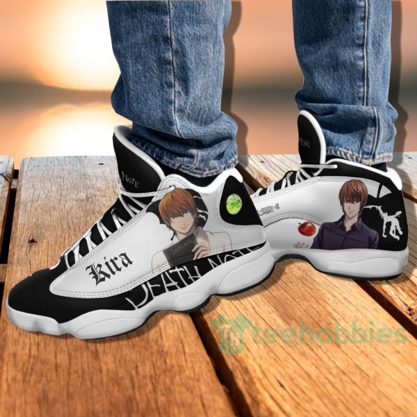 light yagami custom death note anime air jordan 13 shoes 4 D5bie 600x600px Light Yagami Custom Death Note Anime Air Jordan 13 Shoes