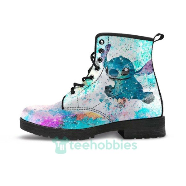lilo and stitch watercolor leather boots shoes 1 qkC4S 600x600px Lilo And Stitch Watercolor Leather Boots Shoes