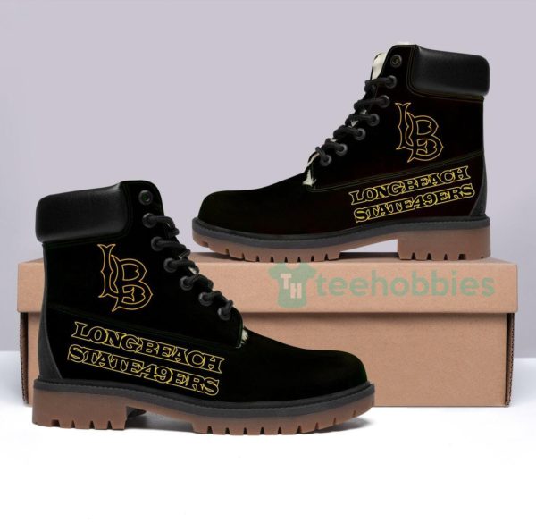 long beach state 49ers football leather boots shoes 1 P9fcI 600x585px Long Beach State 49Ers Football Leather Boots Shoes