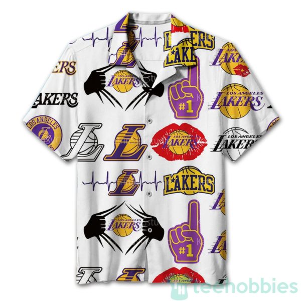 los angeles lakers vintage hawaiian shirt 1 6GHJn 600x600px Los Angeles Lakers Vintage Hawaiian Shirt