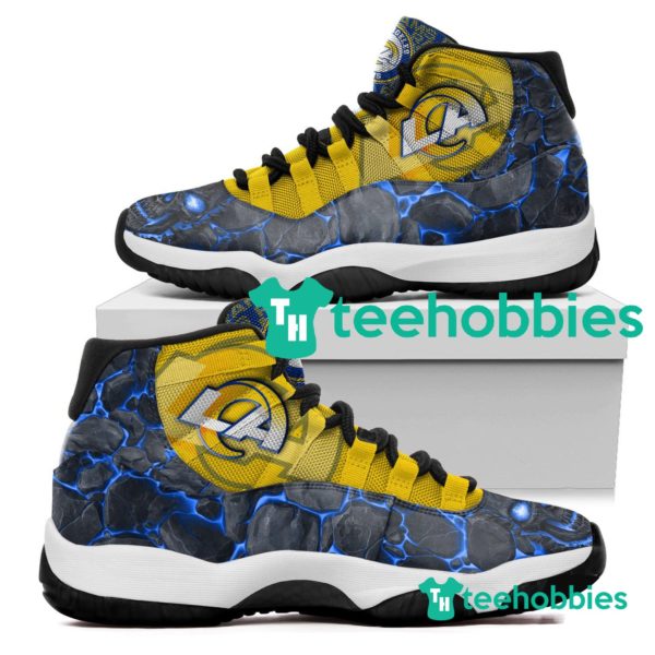 los angeles rams logo lava skull air jordan 11 sneakers shoes 1 yLsiz 600x600px Los Angeles Rams Logo Lava Skull Air Jordan 11 Sneakers Shoes