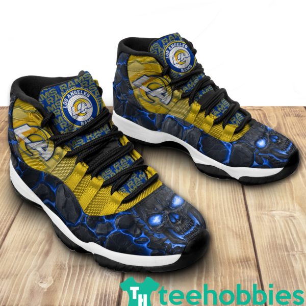 los angeles rams logo lava skull air jordan 11 sneakers shoes 2 G10bM 600x600px Los Angeles Rams Logo Lava Skull Air Jordan 11 Sneakers Shoes