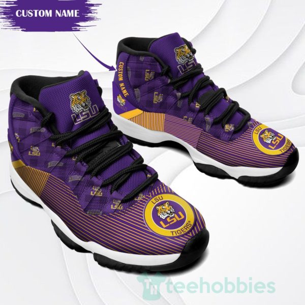 lsu tigers customized new air jordan 11 shoes 2 kMESH 600x600px LSU Tigers Customized New Air Jordan 11 Shoes