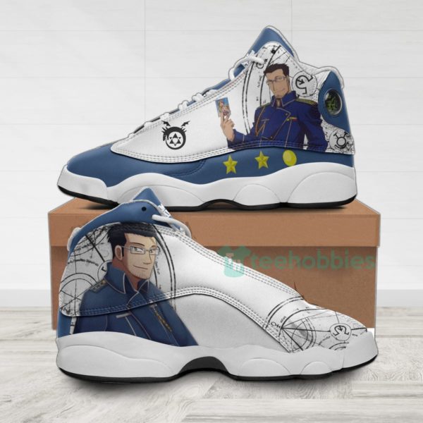 maes hughes custom anime fullmetal alchemist air jordan 13 shoes 1 2XB5y 600x600px Maes Hughes Custom Anime Fullmetal Alchemist Air Jordan 13 Shoes