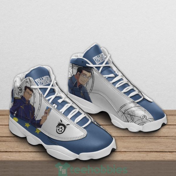 maes hughes custom anime fullmetal alchemist air jordan 13 shoes 2 jFsV6 600x600px Maes Hughes Custom Anime Fullmetal Alchemist Air Jordan 13 Shoes