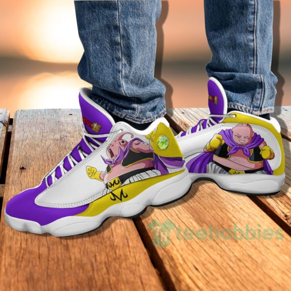 majin buu custom dragon ball anime air jordan 13 shoes 4 DjAdU 600x600px Majin Buu Custom Dragon Ball Anime Air Jordan 13 Shoes