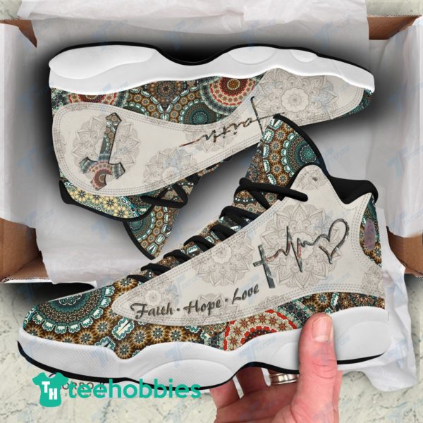 mandala faith hope love air jordan 13 sneaker shoes 1 bQ5pV 600x600px Mandala Faith Hope Love Air Jordan 13 Sneaker Shoes