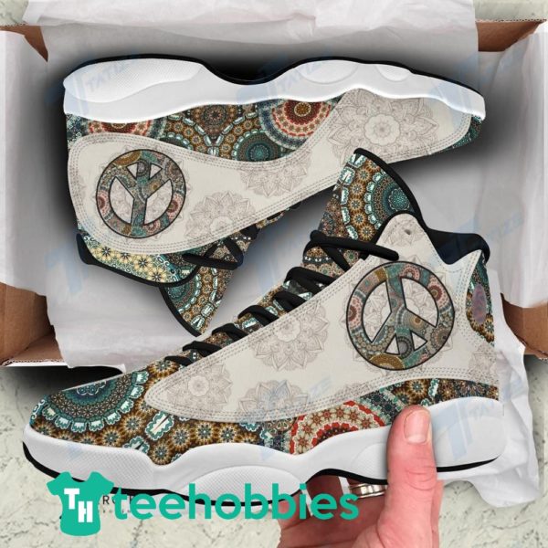 mandala pattern hippie air jordan 13 sneaker shoes 1 uAEz8 600x600px Mandala Pattern Hippie Air Jordan 13 Sneaker Shoes