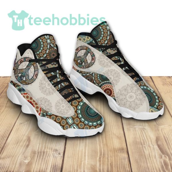 mandala pattern hippie air jordan 13 sneaker shoes 2 ZOVOE 600x600px Mandala Pattern Hippie Air Jordan 13 Sneaker Shoes