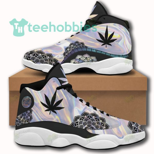 mandala weed leaf and hologram air jordan 13 sneaker 1 QvmYC 600x600px Mandala Weed Leaf And Hologram Air Jordan 13 Sneaker