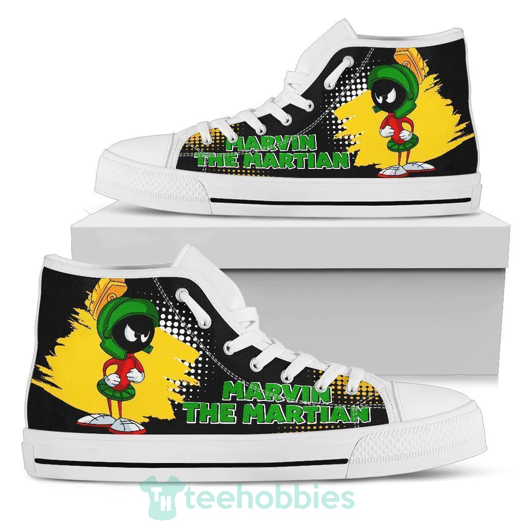 Marvin The Martian Sneakers High Top Shoes Fan