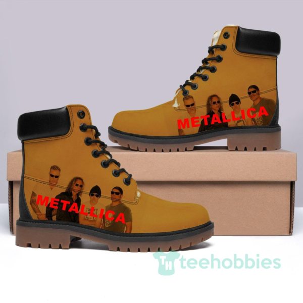 metallica rock band leather boots men women 1 Bj7Sa 600x600px Metallica Rock Band Leather Boots Men Women