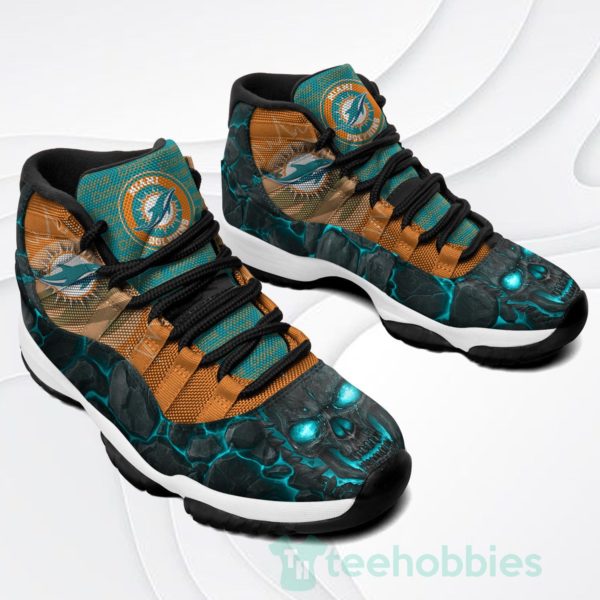miami dolphins logo lava skull air jordan 11 shoes 2 hjUH6 600x600px Miami Dolphins Logo Lava Skull Air Jordan 11 Shoes