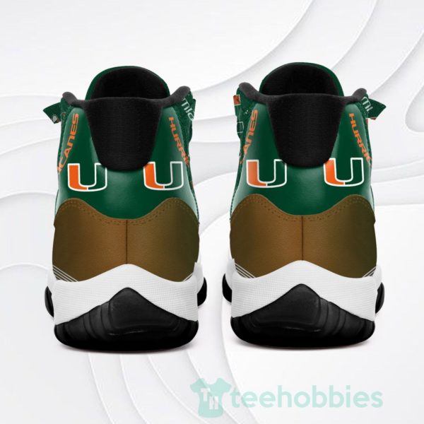 miami hurricanes customized new air jordan 11 shoes 4 D3a8x 600x600px Miami Hurricanes Customized New Air Jordan 11 Shoes