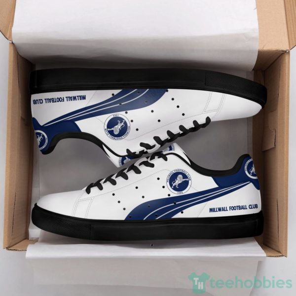 millwall football club white low top skate shoes 2 dCGd8 600x600px Millwall Football Club White Low Top Skate Shoes