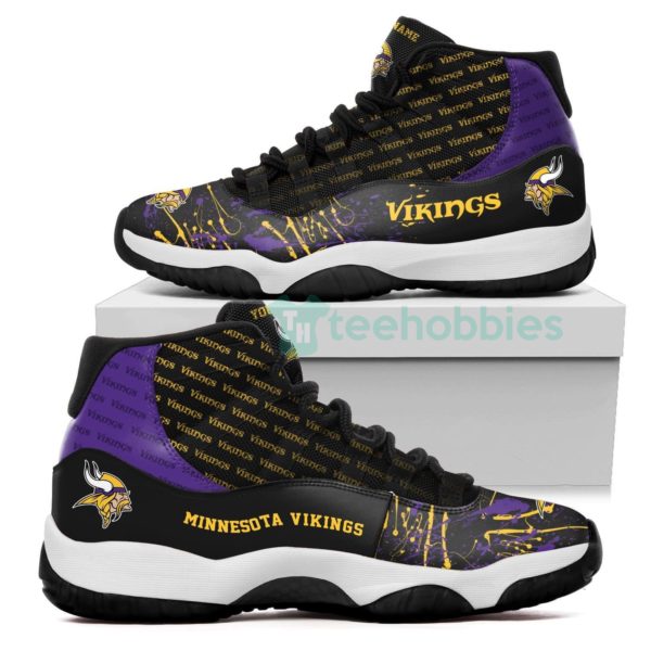 minnesota vikings customized new air jordan 11 shoes 1 eotgv 600x600px Minnesota Vikings Customized New Air Jordan 11 Shoes