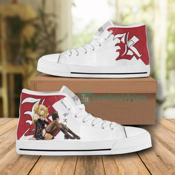 misa amane high top canvas shoes custom death note 1 d3thB 600x600px Misa Amane High Top Canvas Shoes Custom Death Note