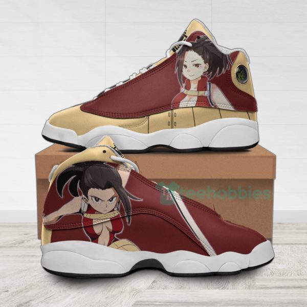 momo yaoyorozu custom my hero academia anime air jordan 13 shoes 1 a9FnI 600x600px Momo Yaoyorozu Custom My Hero Academia Anime Air Jordan 13 Shoes