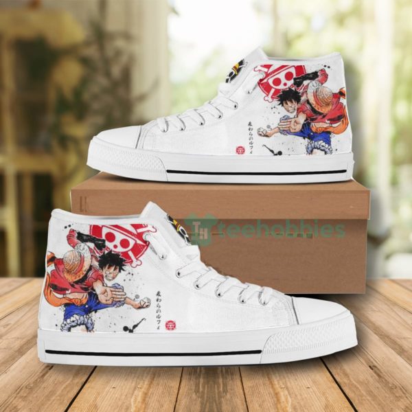 monkey d. luffy high top canvas shoes 1 2gjtY 600x600px Monkey D. Luffy High Top Canvas Shoes