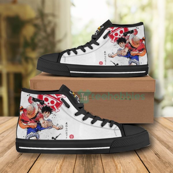 monkey d. luffy high top canvas shoes 2 jvhXT 600x600px Monkey D. Luffy High Top Canvas Shoes