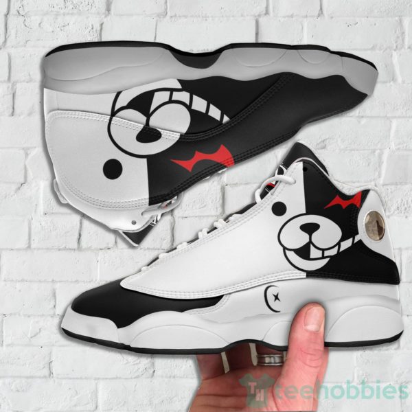 monokuma custom danganronpa anime air jordan 13 shoes 3 vVAcP 600x600px Monokuma Custom Danganronpa Anime Air Jordan 13 Shoes