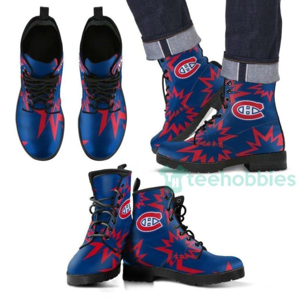 montreal canadiens leather boots shoes 1 VdLuE 600x600px Montreal Canadiens Leather Boots Shoes