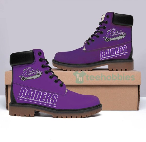 mount union purple raiders football winter leather boots 1 2snxM 600x585px Mount Union Purple Raiders Football Winter Leather Boots