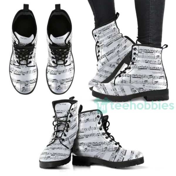 music score leather boots shoes 1 g1kDp 600x600px Music Score Leather Boots Shoes