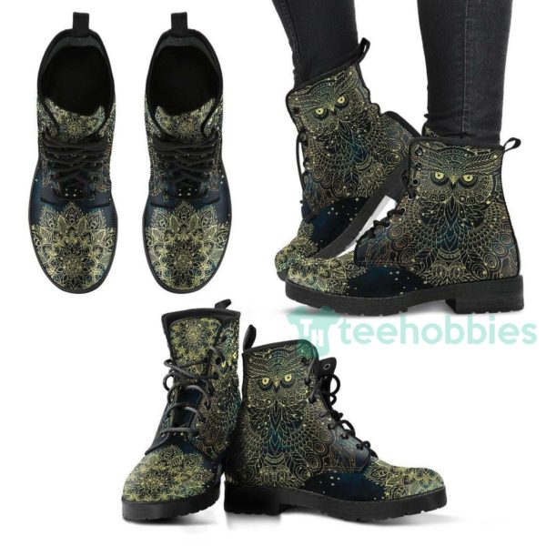 mystic owl leather boots shoes 1 fk4uy 600x600px Mystic Owl Leather Boots Shoes