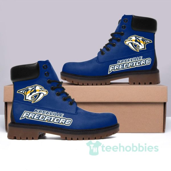 nashville predators hockey leather boots men women shoes 1 VIFj1 600x600px Nashville Predators Hockey Leather Boots Men Women Shoes