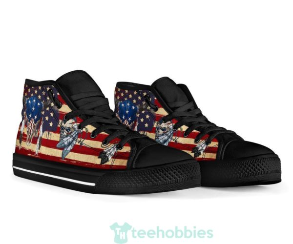 native american buffalo skull sneakers high top shoes 4 8R1IN 600x500px Native American Buffalo Skull Sneakers High Top Shoes