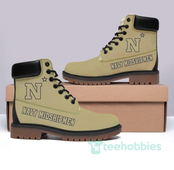 navy midshipmen football leather boots men women shoes 1 CeNbH 600x585px Navy Midshipmen Football Leather Boots Men Women Shoes
