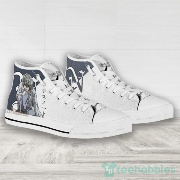 near high top canvas shoes custom death note 4 hgx8E 600x600px Near High Top Canvas Shoes Custom Death Note