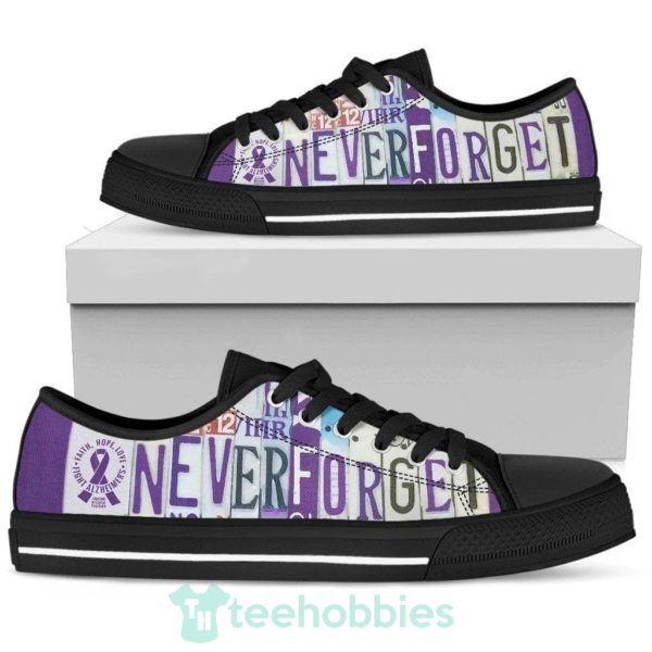 never forget alzheimer awareness low top shoes 2 6ALCN 600x600px Never Forget Alzheimer Awareness Low Top Shoes