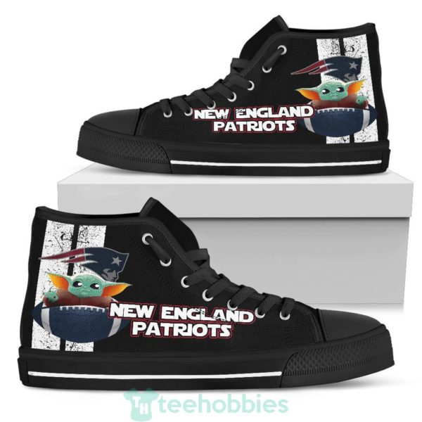 new england patriots baby yoda high top shoes 1 fKoHU 600x600px New England Patriots Baby Yoda High Top Shoes